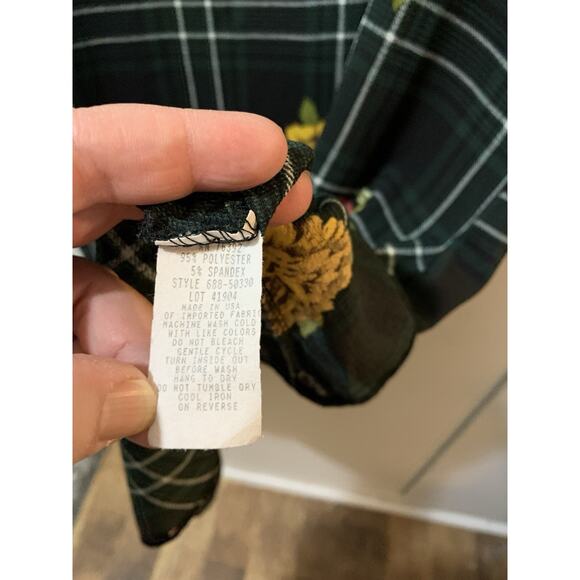 Olivia Matthews Women Dress XL Floral Bell Sleeve‎ Midi Pencil Wedding Career - Picture 5 of 10